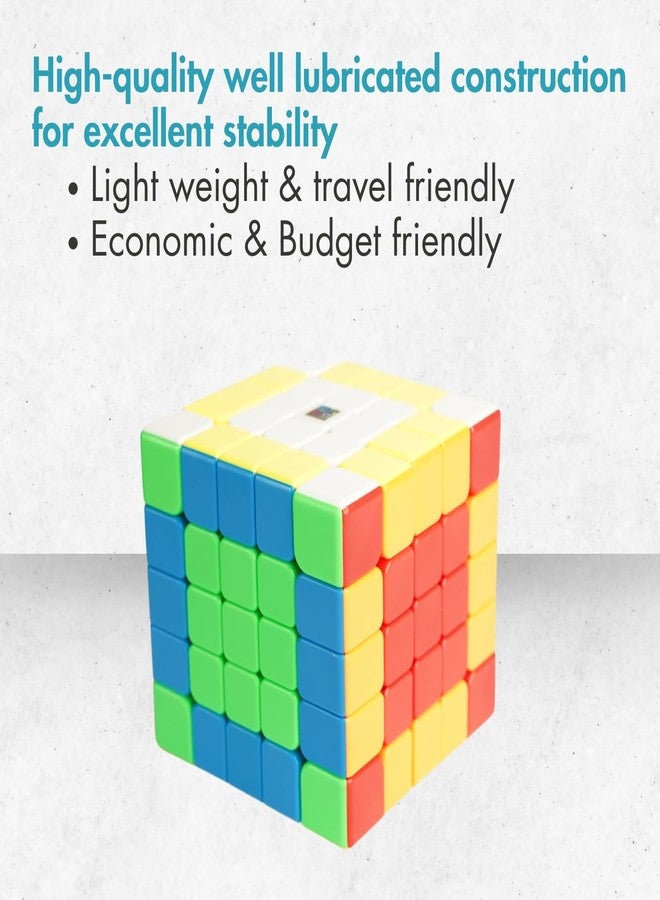 aCADZO 5X5 High Speed Cube for Kids & Adults | Puzzle Games Smooth Puzzles Set with Gift - Image 4